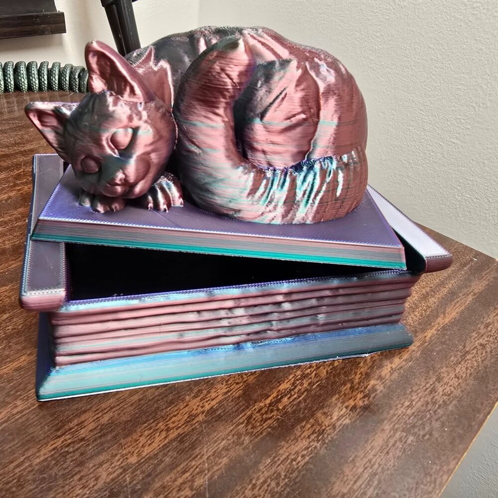 Cat Book Box - Posher handmade